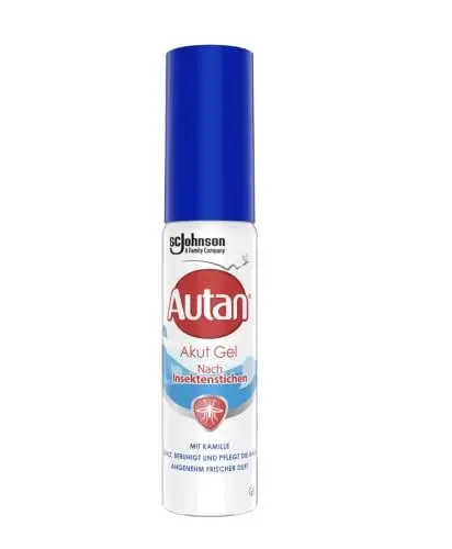 Produktbild: Autan Akut Gel für Mückenstich, zum Auftragen auf Körper und Gesicht nach Insektenstichen, mit Kamille und Aloe Vera, 12er Pack (12 x 25 ml)
