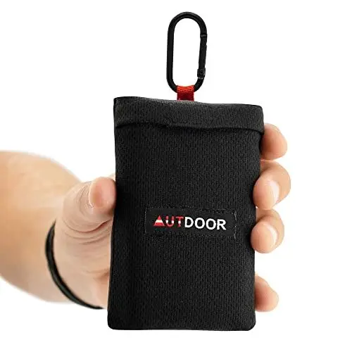 Produktbild: AUTDOOR® Mini Picknickdecke 2 Personen - nachhaltig aus recycelten Nylon - Stranddecke + Karabiner. Klein und kompakt für Camping, Picknick & Wandern