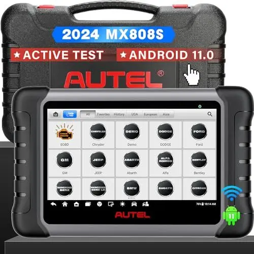 Produktbild: Autel MaxiCheck MX808S Diagnosegerät Auto: 2025 Bidirektional wie MK808S MK808BT Pro MK808K-BT, Funktion wie MK900 MX900, 28+ Service, Echter aktiver Test, alle Systemscans, Injektorkodierung, OS11