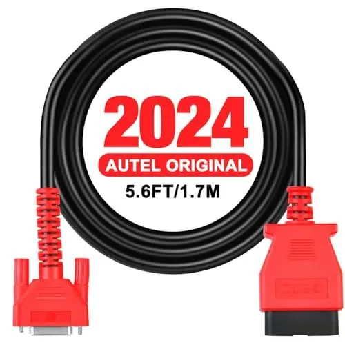 Produktbild: Autel Original OBD2 Haupttestkabel, 5.6 Fuß 1.7 M, 16-poliges OBDII Diagnosetestkabel, Funktioniert mit Kabelgebundener 808-Serie, Für MK808S MK808Z MX808S MK808 MX808 MP808S MP808 DS708 DS808 MS906