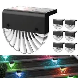 Produktbild: Auting Solarlampen für Außen Garten, 6 Stück Solarleuchten für außen Wasserdichte 2 Modi LED Warmweiß/Farbwechselnde für die Garten dekoration,Terrasse,Stufen und Treppen