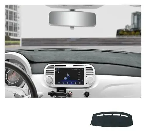 Produktbild: Auto Armaturenbrett Abdeckmatte Für FIAT Für Abarth 500 2008-2023 LHD RHD Auto Dashboard Abdeckung Sonnenschirm Matte Flanell Dashmat Teppich Pad(for Left Hand Drive)