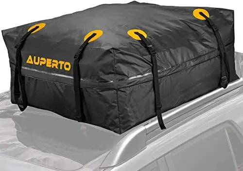 Produktbild: Auto Dachbox, 15 Kubikfuß Faltbare Gepäckbox 425L Dachgepäckträger Wasserdicht Soft Dachtasche Aufbewahrungsbox für Mehr Stauraum(95x95x46cm)