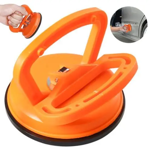 Produktbild: Auto Dent Saugnapf,Saugheber Glas Klein,Scheibensauger Saugheber,Saugheber Heavy Duty Saugheber Dent Abzieher,Saug Näpfe Zum Anheben und Entfernen Von Glas,Computer Bildschir(Orange)(1 Stück)