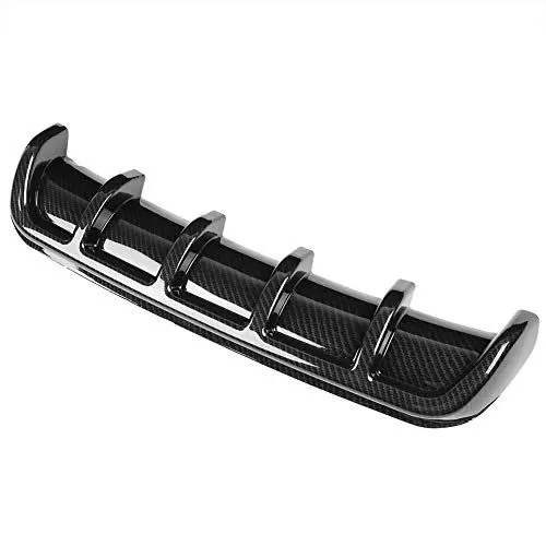 Produktbild: Auto Heckstoßstange Spoiler, Auto Heckstoßstange Lip Diffusor, Universal Heck Diffusor für Stoßstange Chassis Haifischflosse Spoiler Diffusor, Karosserie Modifiziertes Zubehör(Kohlefaser)