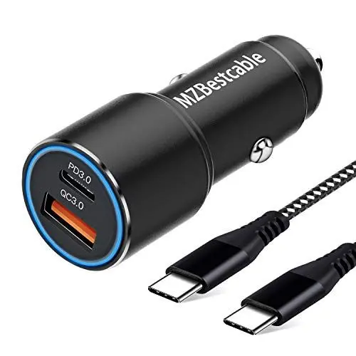 Produktbild: Auto Ladegerät USB C,kfz Schnellladegerät für Samsung Galaxy S20 S21 S24 Plus Ultra A52 A16 5G S10 A25 5G A05S A15,Note 20 10 9,A71 A51 A41 A31,A50 A70,Pixel 6 7 8,PD 3.0 &QC 3.0+1M C to C Ladekabel