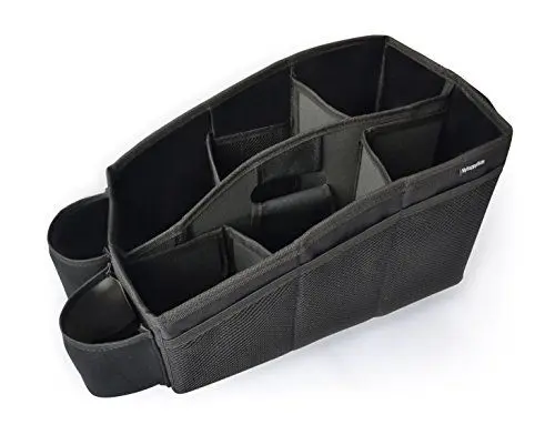 Produktbild: Auto Organizer, Utensilientasche für den Autositz mit 2 Befestigungsmöglichkeiten, Beifahrersitz, wasserabweisende Rücksitztasche, Rücksitz-Spielzeugtasche, Sitz-Tasche für Spielzeug für die Rückbank
