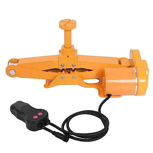 Produktbild: Auto Scherenwagenheber 3T, 12V Elektrisch Auto Anhänger Auto Boden Wagenheber Kit Auto Wind Up Hebebühne, für SUV Auto Van Fahrzeuge Reifenreparatur Wechselwerkzeug