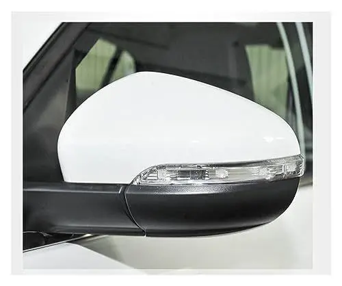 Produktbild: Auto Spiegelkappen Auto Seite Spiegel Abdeckung Kappe Für VW Für Golf MK6 6 VI Für GTI R20 Rück Ersetzen Rechts Links Weiß Gehäuse Seitenspiegelkappen (Farbe : Right Side RH)