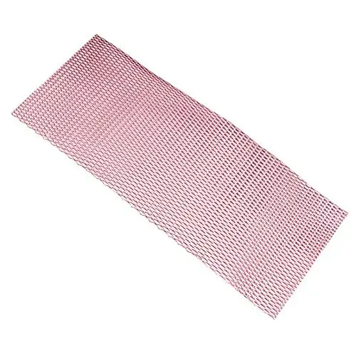 Produktbild: Auto Vorne in der Mitte Kühlergrill, Auto Vorne, Mitte Gitter Gitter Rhombic Mesh Stabile Struktur Aluminium Universal Fit für Autos (Rot)