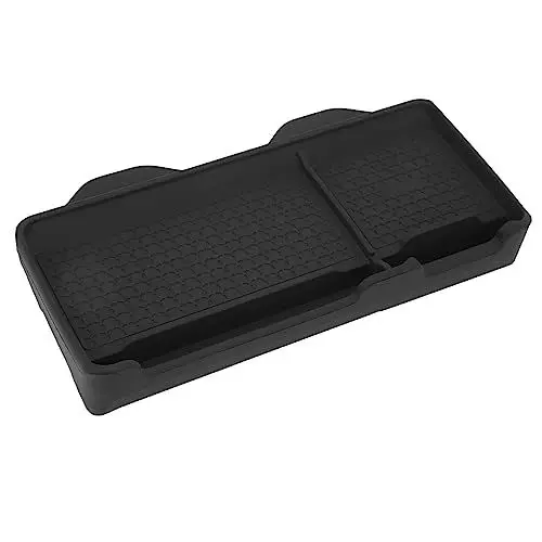 Produktbild: Auto-Armaturenbrett-Ablage, Langlebiger Auto-Armaturenbrett-Organizer, Stilvoll mit Verstecktem Magnet für Modell 3 oder Y (Schwarz)
