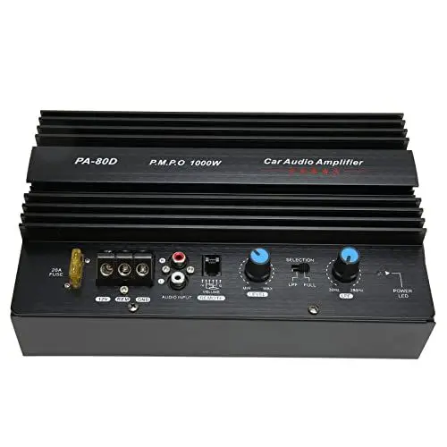 Produktbild: Auto-Audio-Verstärker, 12 V 1000 W Hochleistungs-Digitalverstärkerplatine, Mono-Subwoofer-Verstärkerplatine, DIY-Leistungsverstärkermodul für Auto-Soundsystem