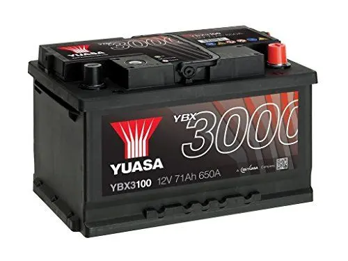 Produktbild: AUTOBATTERIE YUASA YBX 3100-71Ah 12V 650A (EN)