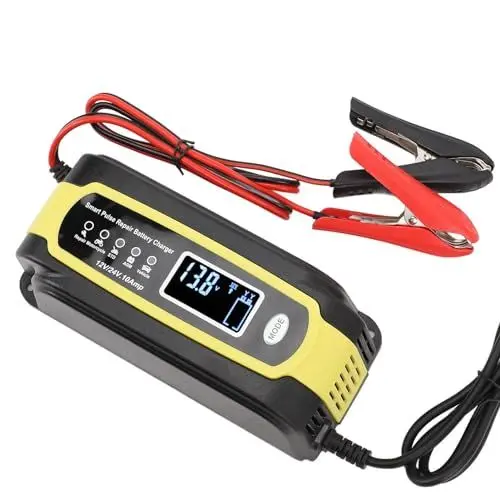 Produktbild: Autobatterieladegerät, 200-W-Motorradbatterieladegerät für Boote (EU-Stecker)