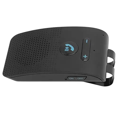 Produktbild: Bonbela Auto-Bluetooth-Freisprecheinrichtung, Kabellose Sonnenblende, Empfänger-Adapter, Freisprecheinrichtung, MP3-Lautsprecher mit Clip auf der Rückseite