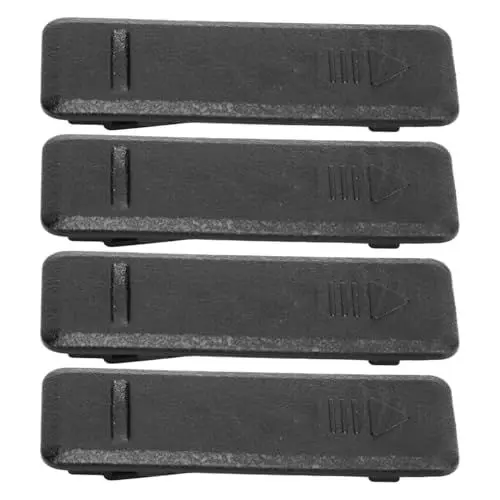 Produktbild: Akozon 4 Stück Dachreling Clip Rack Formteil Ersatz Schwarz Auto Dachträger Clip Abdeckkappen Top Rail Rack Form Clips Abdeckung Top Schiene Moulding Clips Abdeckung Für i20 i30