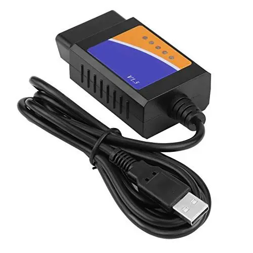 Produktbild: Autodiagnosekabel, USB-Anschluss V1.5 2-Diagnosekabel-Schnittstellenscanner für für OBD USB Kabel