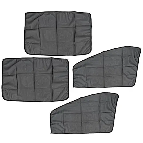 Produktbild: Auto-Fensterrollos, 4 Stück, Universelle Seitliche Autofensterabdeckungen, Magnetische Sichtschutzjalousien, Auto-Verdunkelungsvorhang für Camping, Schlafen, Baby, Kinder,