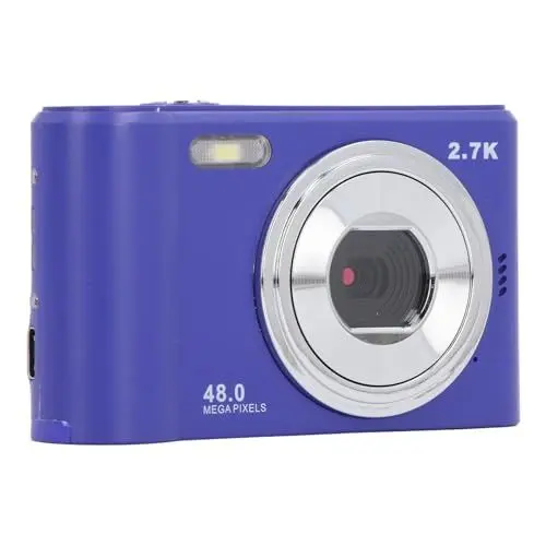 Produktbild: Autofokus 1080P Digitale Videokamera für mit Integriertem Blitz, Langlebigem Akku, Ideales Lernwerkzeug für Schüler (Blue)