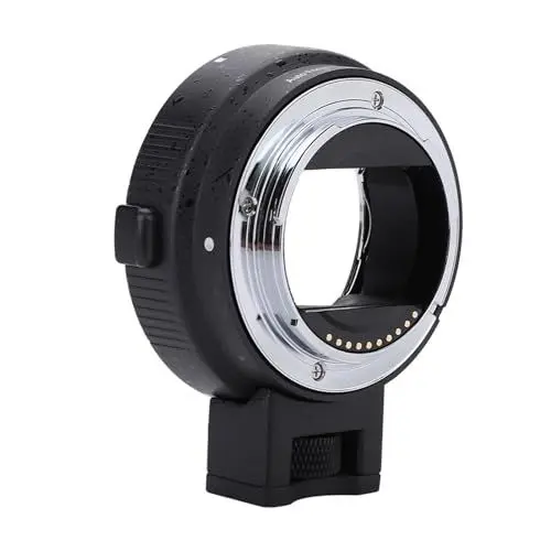 Produktbild: Autofokus-Objektivadapter für EF-, EF S-Objektiv auf E-Mount- mit, Stativanschluss und EXIF-Unterstützung