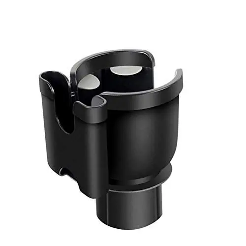 Produktbild: Keenso Auto-Getränkehalter-Expander 2-in-1 Multifunktionaler 2-Becherhalter-Extender mit Drehbarer, Verstellbarer Basis in Schwarz aus Acrylnitril-Butadien-Styrol für verschiedene Autos