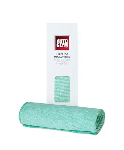 Produktbild: Autoglym Hi-Tech Microfasertuch für Auto-Innenbereiche, staubentfernendes, saugfähiges Auto-Reinigungstuch für Autopolitur & Finish in Fahrzeuginnenräumen, 40 x 40cm - Grün
