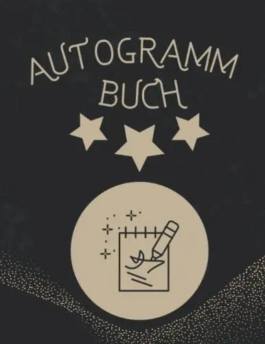 Produktbild: Autogrammkarten Album zum Einkleben | für bis zu 60 Autogrammen von deinen Lieblingsstars geeignet | 10x15 cm Fotos Autogrammbuch
