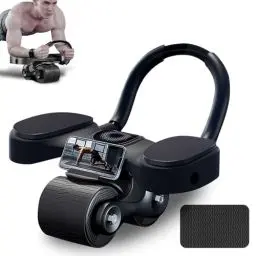 Produktbild: Automatische Rebound-Bauchrolle, AB Roller mit Stabilen DoppelräDern, Bauchtrainer für Zuhause und im Gym