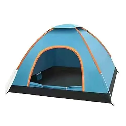 Produktbild: Automatisches Setup-Zelt, großes Fassungsvermögen, Campingzelt, wasserdicht, regensicher, Outdoor-Picknickzelt für Outdoor-Camping-Reisen (Einzeltür für 1–2 Personen, ohne Oberlicht)