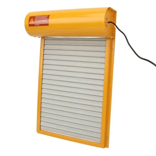 Produktbild: Automatisches Solar-Metall-Öffnungswerkzeug für Hühnerstalltüren für Enten- und Gänsefarmen, Rollladen-Hühner-, Enten- und Gänse-Countdown-Timer für Käfige (Yellow)