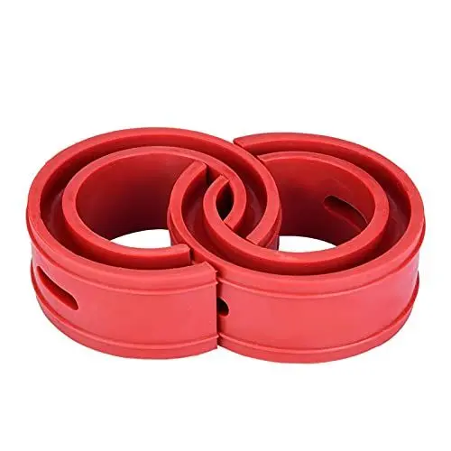 Produktbild: Automotive Spring Buffer Kleber, Yosoo 2PCS Red Car Shock Absorber Buffer Spring Bumper Cushion Typ D für Einzelradaufhängung Power Cushion Buffer Shock Federkissen Coil Spacer Absorbieren Stoßfeder(D
