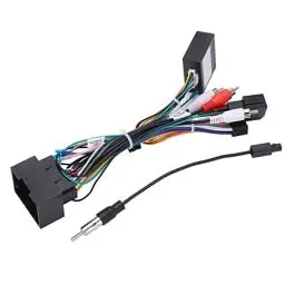 Produktbild: Qiilu Radio Adapter Kabelbaum, 16 Pin Audio Kabelbaum Stereo Radio Kabelbaum Stecker Adapter mit CAN Bus Box Ersatz für Chevrolet Cruze TRAX Malibu
