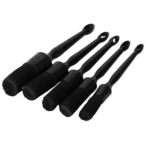 Produktbild: Auto-Reinigungsbürste, 5PCS/Set Ergonomie Detailing Bürsten Robust für Sitz für Fußpolster für Klimaanlage Anschluss für Armaturenbrett für Rad