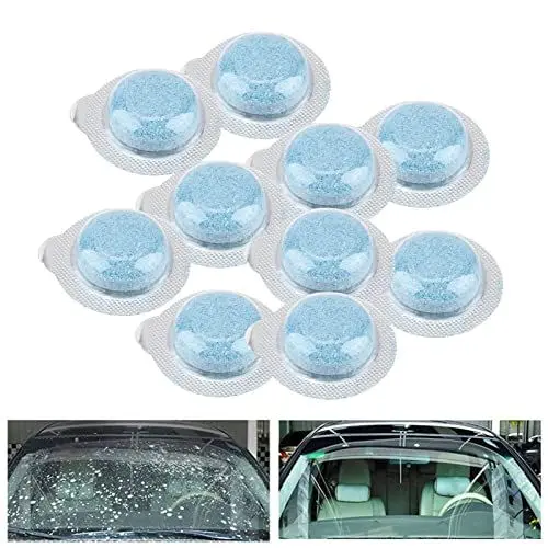 Produktbild: Auto-Scheibenwischer-Reinigungsscheibe, Solides Glas, Wasser-Brausetablette, Scheibenreiniger für Autos (10 Stück zu verkaufen)
