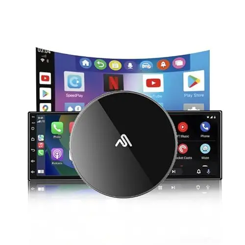Produktbild: AutoSky AI Box Ultra – Wireless CarPlay & Android Auto Box | 4GB RAM + 64GB Speicher | WLAN & Bluetooth