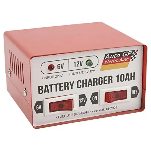 Produktbild: Auto-Smart-Batterieladegerät, Schnelllade-Reparaturmaschine, 6 V, 12 V, Verstellbar, Roter EU-Stecker, 110–220 V, Reparaturmaschine für PKW, LKW, SUV, Motorräder, Intelligent zu