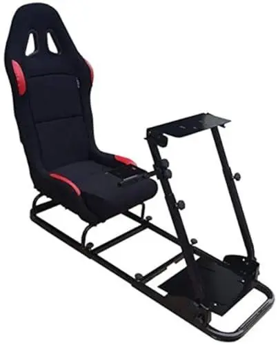 Produktbild: AUTO-STYLE Game-Simulator Konsole inkl. faltbare Sportsitze, Schwarz