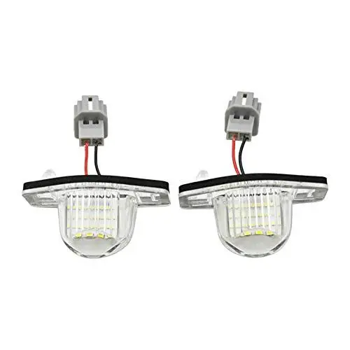 Produktbild: AUTO-STYLE Satz LED Nummerschildbeleuchtung kompatibel mit Honda diverse Modelle, schwarz
