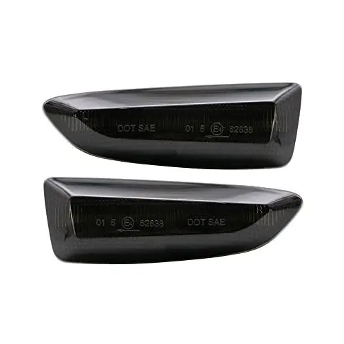 Produktbild: AUTO-STYLE Satz LED Seitenblinker kompatibel mit Opel diverse Modelle - Smoke - inkl. dynamischem Lauflicht, Rauchgrau