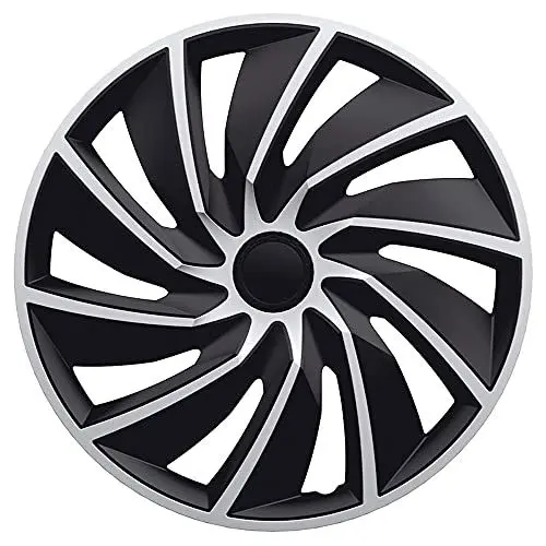 Produktbild: AUTO-STYLE Satz Radzierblenden Turbo Van 17-Zoll Silber/Schwarz (Sphäre)