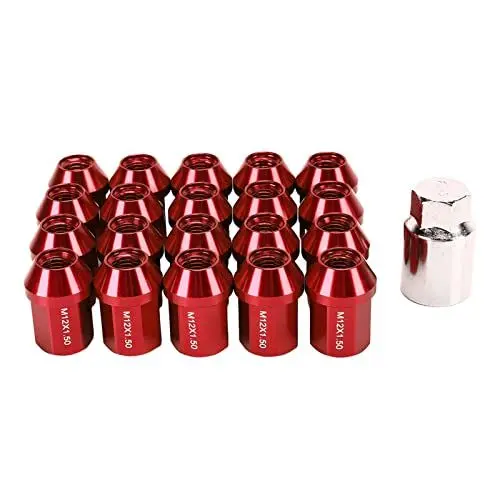 Produktbild: Autoteile, Rustptoof Closed End Radmuttern M12x1.5 35mm Ersatz für Lafesfa 2019 zur Reparatur(rot)