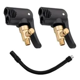 Produktbild: Autoventil Adapter Messing, 2 Stück Reifenventil Adapter 8 MM, Schlauch für Reifenfüller 17.5 cm, Reifenluftfutter, Reifenfüllschlauch, Auto Reifen Air Chuck, Französisches Ventil Adapter
