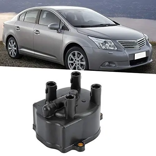 Produktbild: Autoverteilerkappe Ersatzzubehör, Ersatzzubehör Passend für 19101-11060 für Verteilerkappe Autozubehör 1910111060 Verteilerkappe für Zündverteilerset Messingklemmen