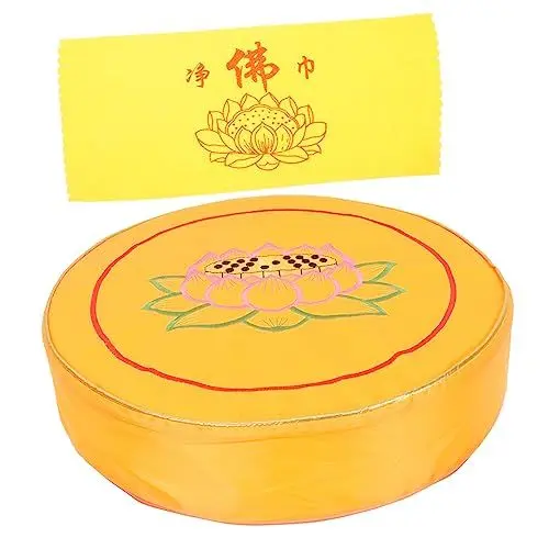 Produktbild: AUTSUPPL 1 Satz Kissen mit Lotusdruck böhmisches auf einem Bodenkissen sitzend meditationsmatte Meditation Cushion Yoga Kissen fußmatte Kissen zur Meditation bequemes Kniekissen Stoff
