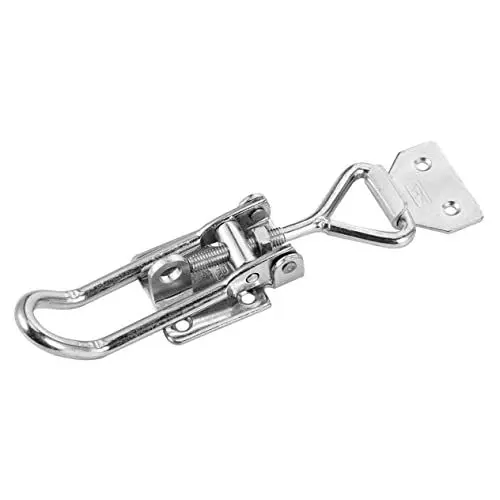 Produktbild: AUTSUPPL 1 Stück Schnalle Edelstahl Haspe Zubehör Edelstahl Kippriegel Metall Kippklemme Metall Haspe Schloss Edelstahl Haspe Schloss Riegelklemme Verstellbare Haspe Riegel