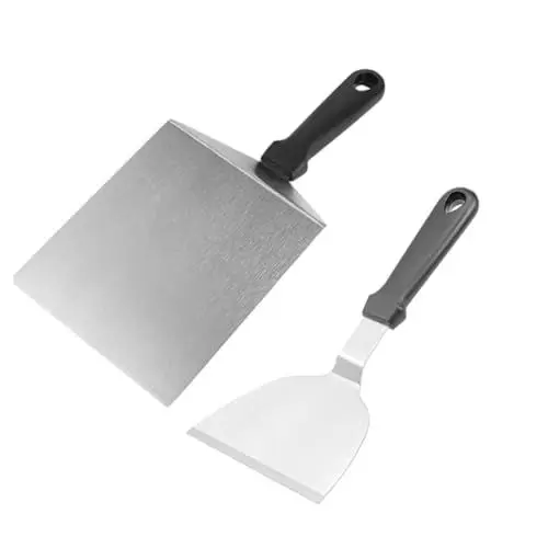 Produktbild: AUTSUPPL Edelstahl-kochspatel Steakspatel Werkzeug Mehrzweck-grillplatten-zubehör-set Für Die Küche Bbq-grillen