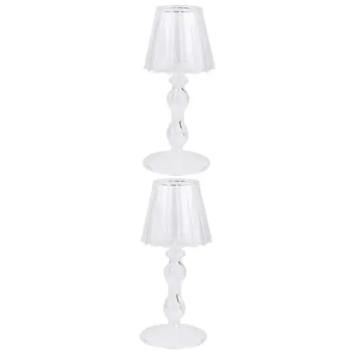 Produktbild: AUTSUPPL 2 Stücke Romantische Große Kerzenhalter Aus Glas Kreative Kerze Für Esszimmer Und Hochzeit