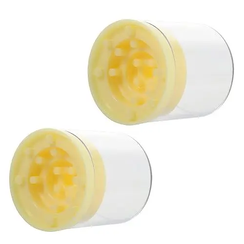 Produktbild: AUTSUPPL 2st Schleifkopf Aufbewahrungsbehälter Für Nagelbohrer Koffer Für Nagelbohrer Sockelständer Display Für Nagelbohrer Nagelstück Bohrerhalter Für Nägel Yellow Plastik