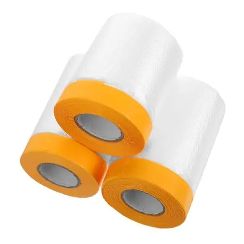 Produktbild: AUTSUPPL 3 Rollen Film Rolle Schutz Film Abdeckband Für Hals Sealer Maler Kunststoff Folien Automotive Masking