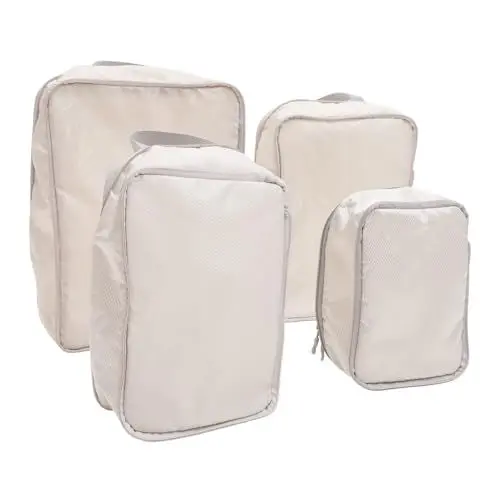Produktbild: AUTSUPPL Set Packing Kompressionsbeutel 4 Stück Hängende Reiseverpackungswürfel Leichte Koffer-Organizer-Taschen